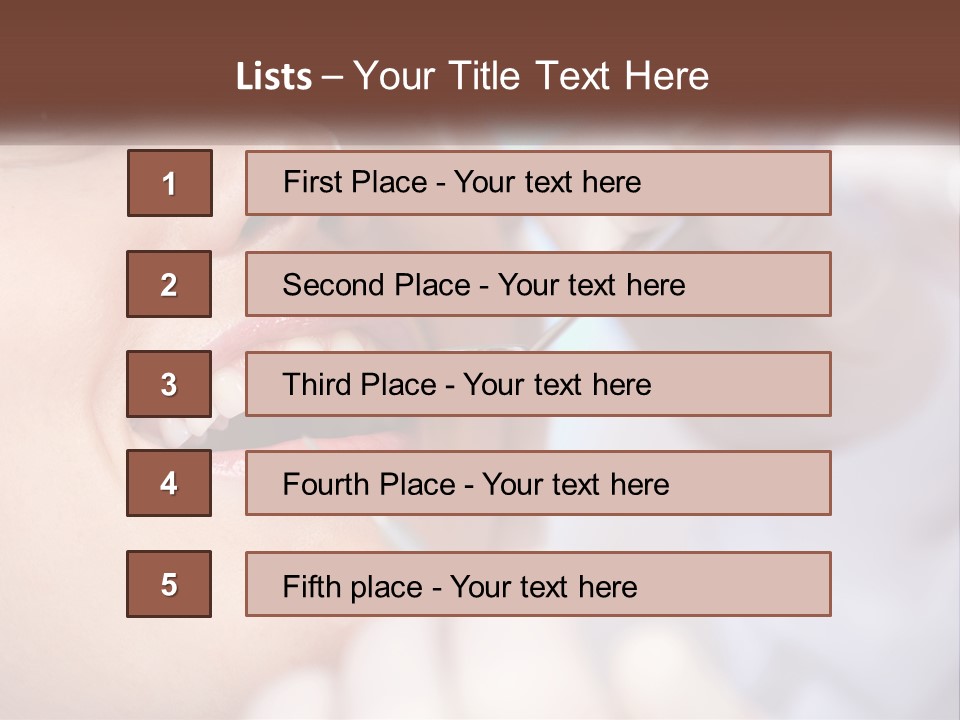 Tools Mirror Female PowerPoint Template