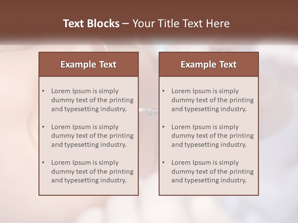 Tools Mirror Female PowerPoint Template