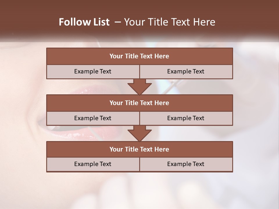 Tools Mirror Female PowerPoint Template
