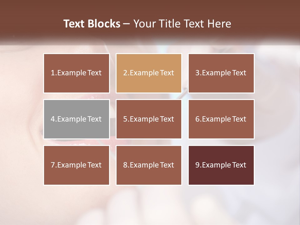 Tools Mirror Female PowerPoint Template