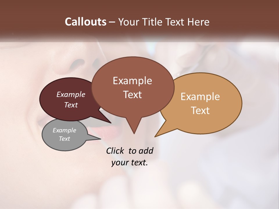Tools Mirror Female PowerPoint Template