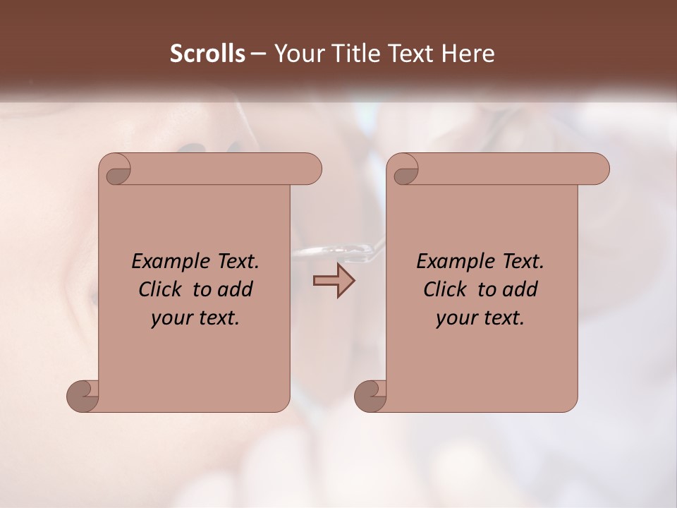 Tools Mirror Female PowerPoint Template