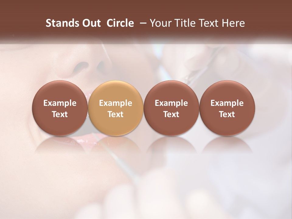 Tools Mirror Female PowerPoint Template