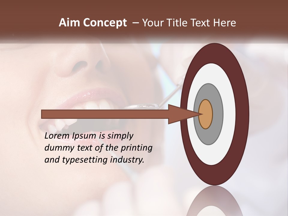 Tools Mirror Female PowerPoint Template