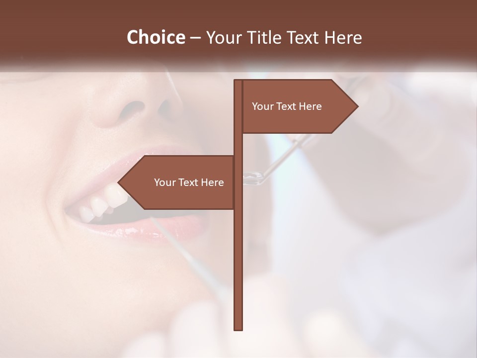 Tools Mirror Female PowerPoint Template
