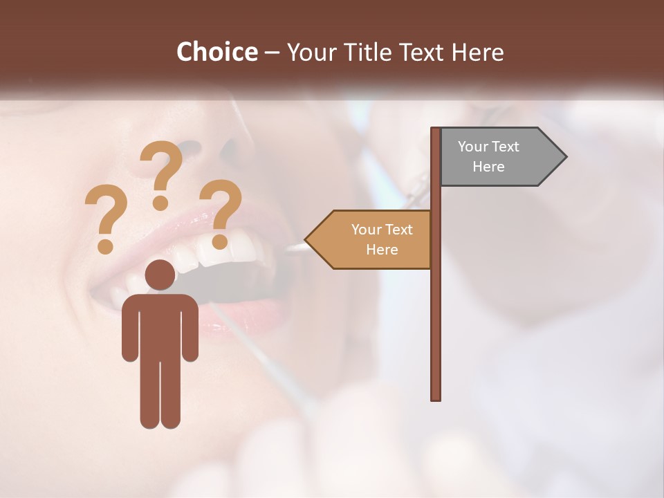 Tools Mirror Female PowerPoint Template