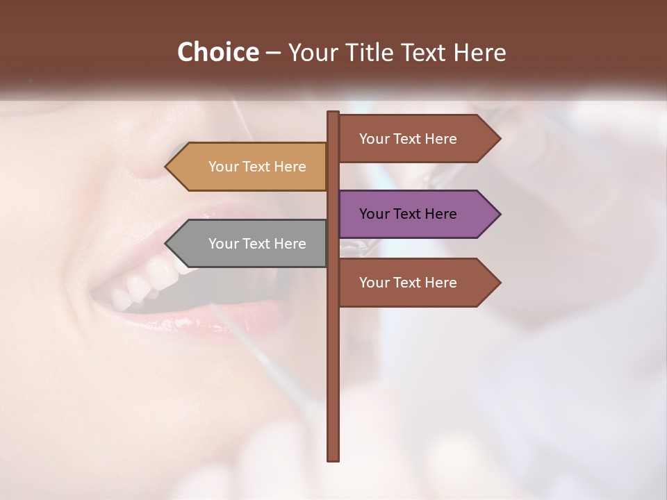 Tools Mirror Female PowerPoint Template