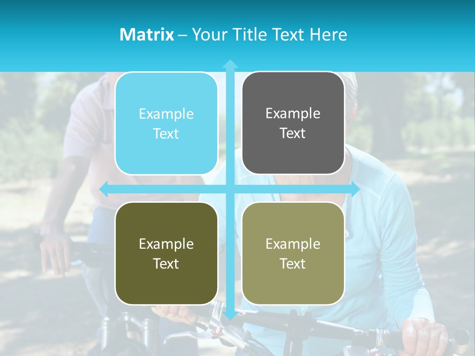 Youthful Bicycle Sunshine PowerPoint Template