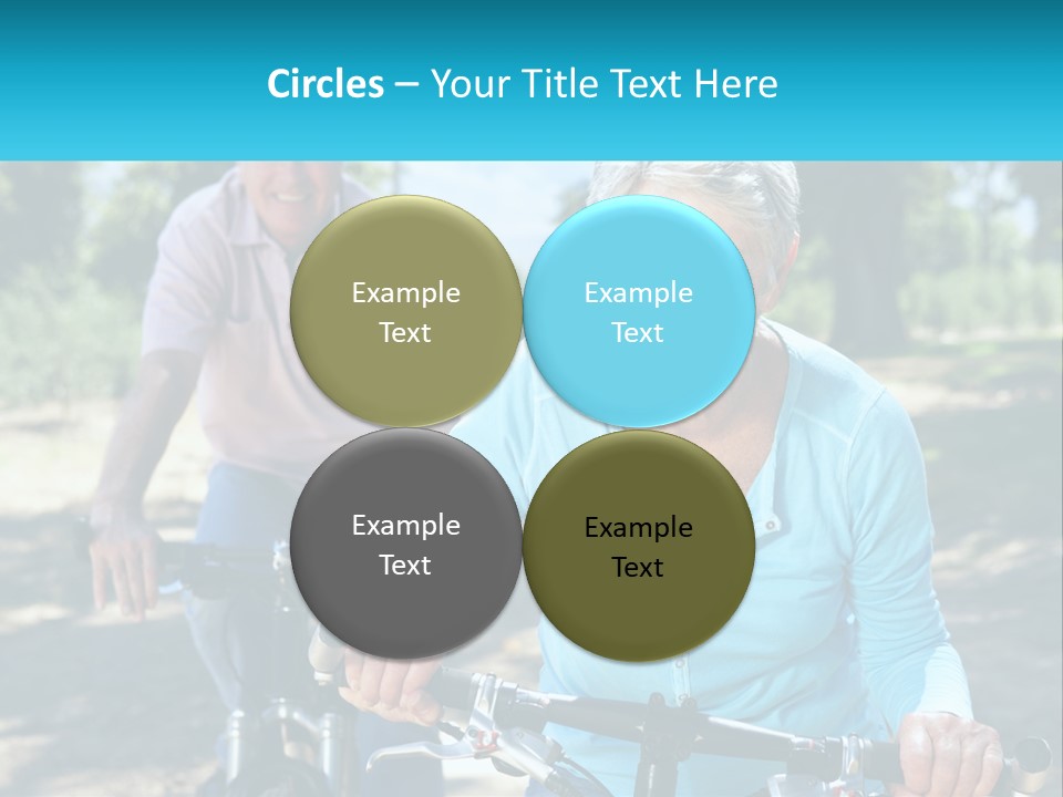 Youthful Bicycle Sunshine PowerPoint Template