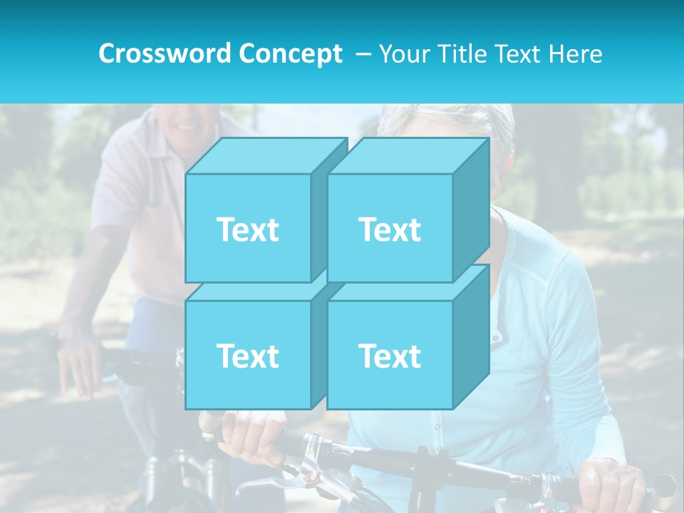 Youthful Bicycle Sunshine PowerPoint Template