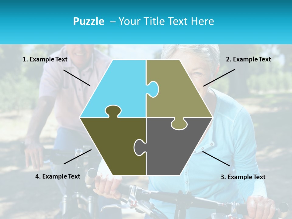 Youthful Bicycle Sunshine PowerPoint Template