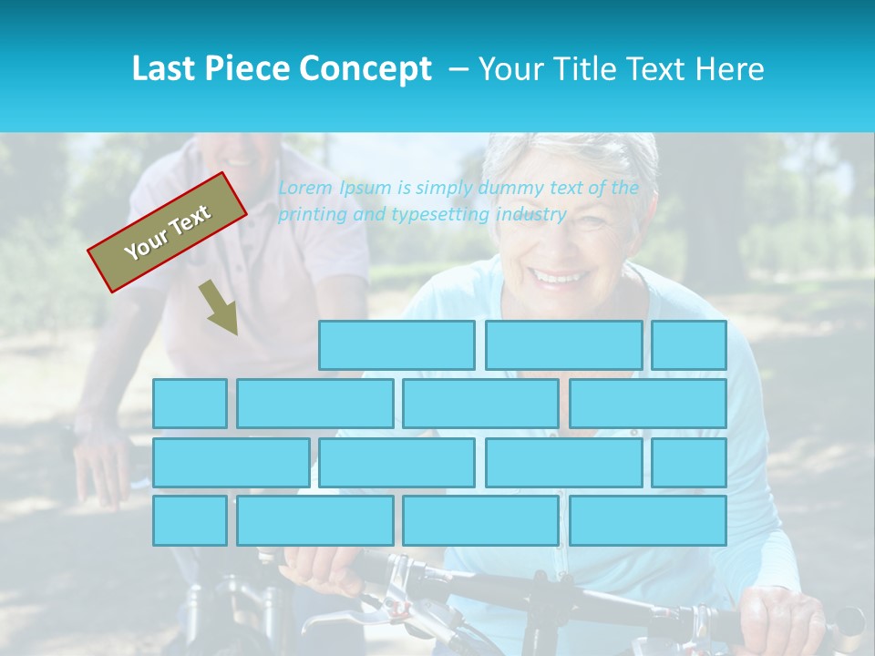 Youthful Bicycle Sunshine PowerPoint Template