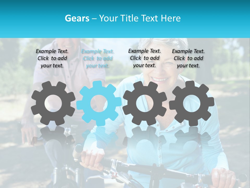 Youthful Bicycle Sunshine PowerPoint Template