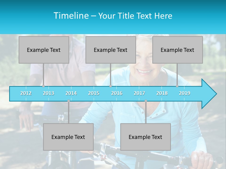Youthful Bicycle Sunshine PowerPoint Template