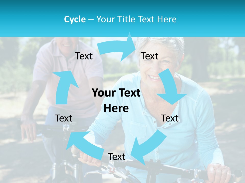 Youthful Bicycle Sunshine PowerPoint Template