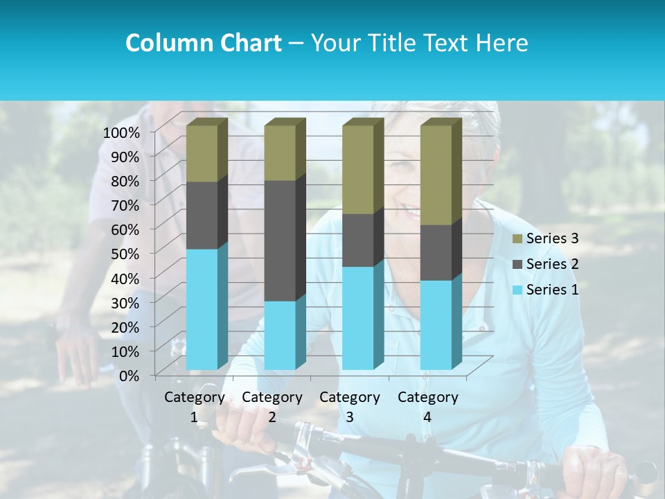 Youthful Bicycle Sunshine PowerPoint Template