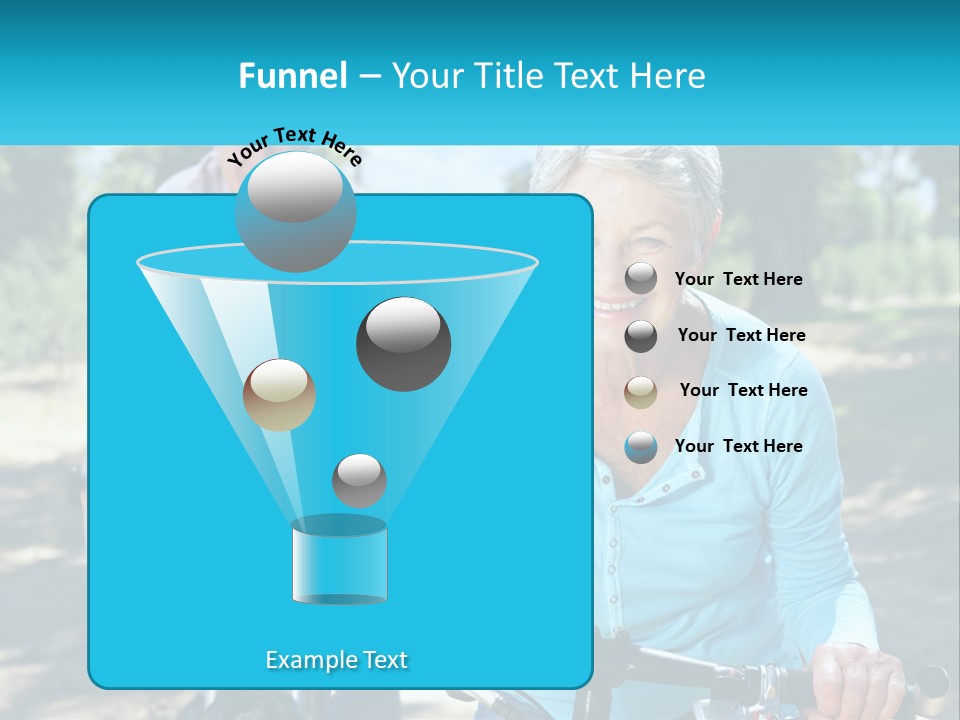 Youthful Bicycle Sunshine PowerPoint Template