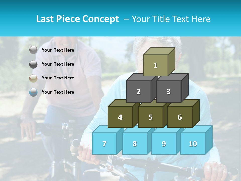 Youthful Bicycle Sunshine PowerPoint Template