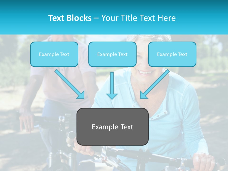 Youthful Bicycle Sunshine PowerPoint Template