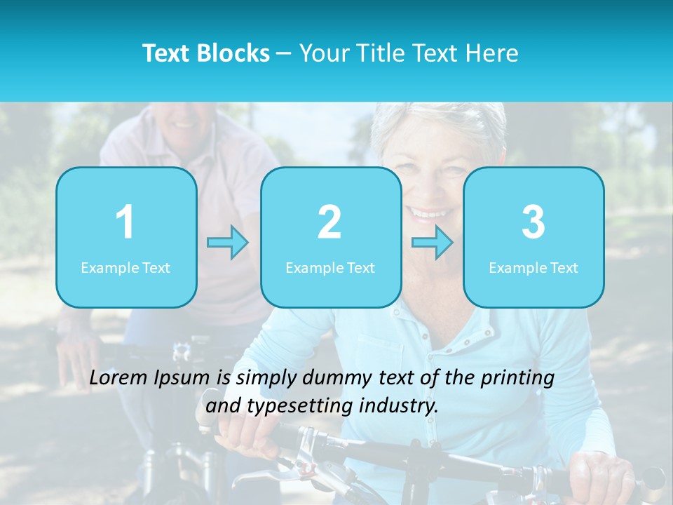 Youthful Bicycle Sunshine PowerPoint Template