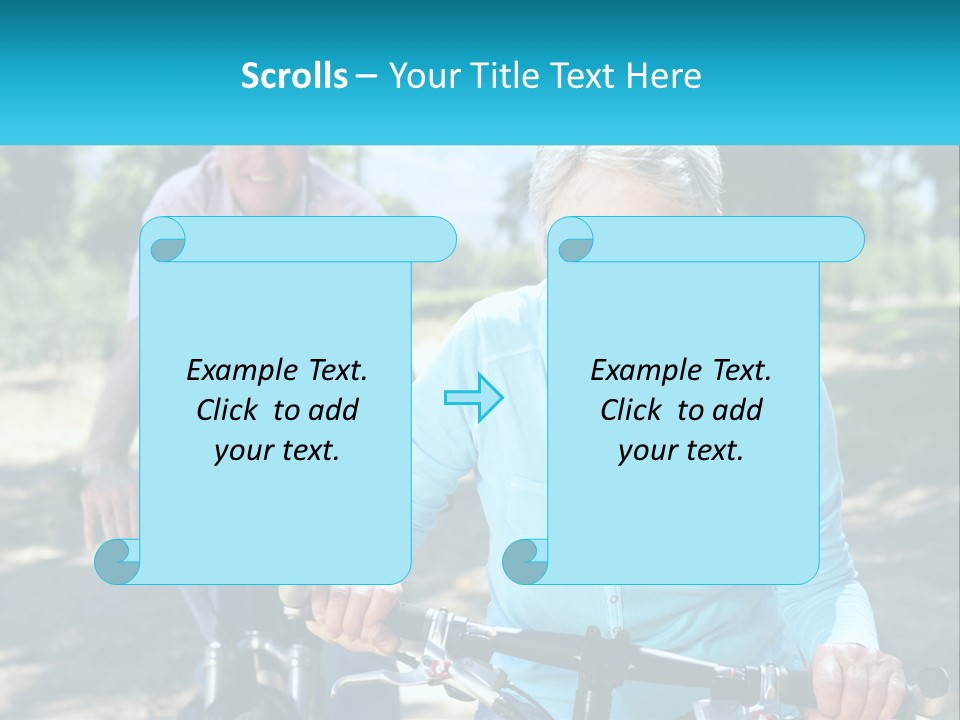 Youthful Bicycle Sunshine PowerPoint Template