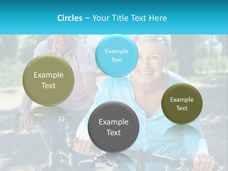 Youthful Bicycle Sunshine PowerPoint Template