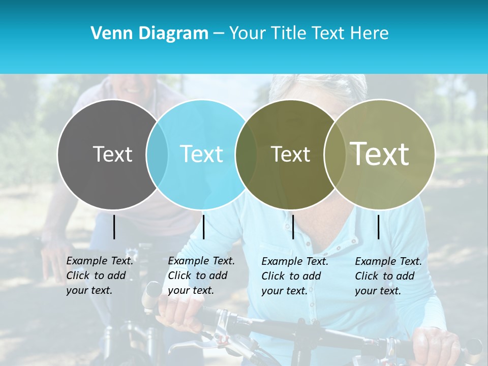 Youthful Bicycle Sunshine PowerPoint Template
