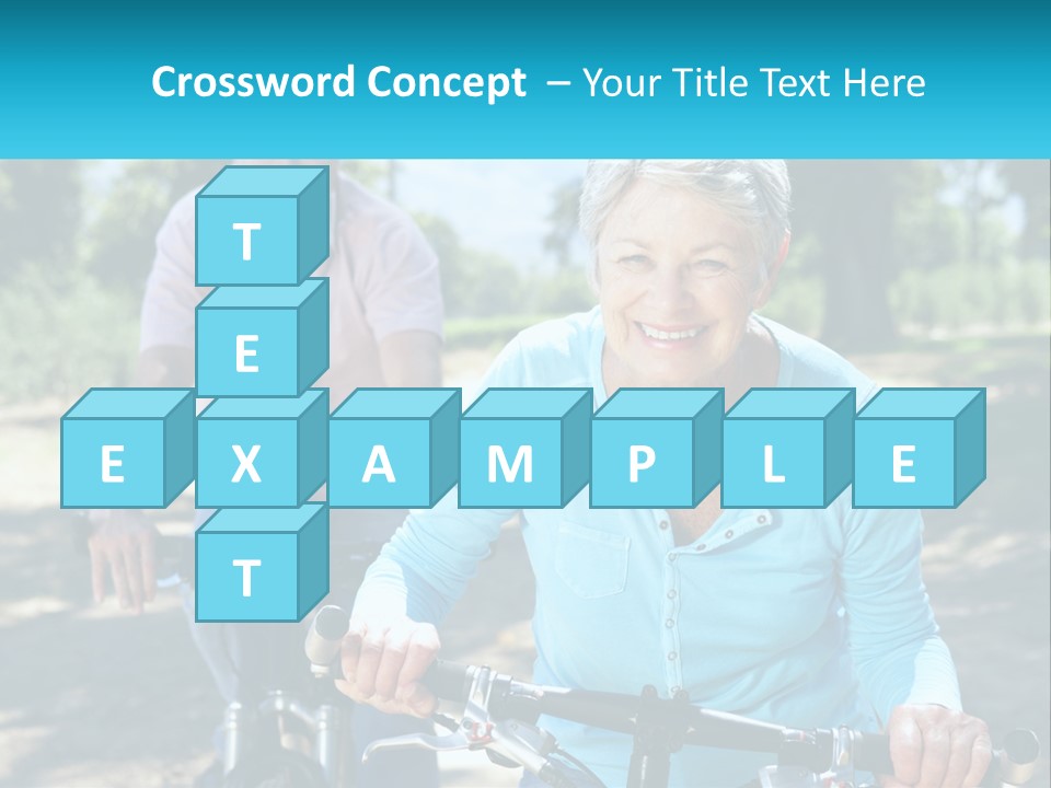 Youthful Bicycle Sunshine PowerPoint Template