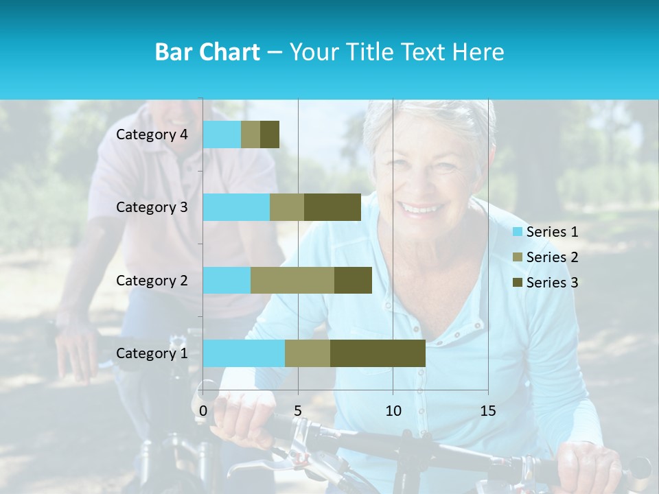 Youthful Bicycle Sunshine PowerPoint Template