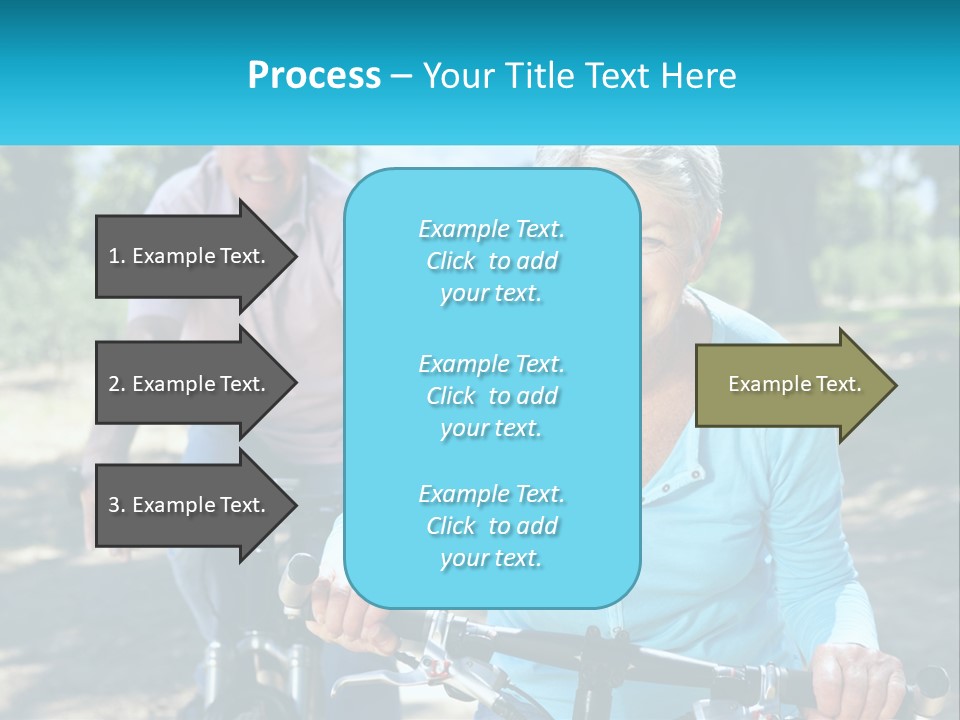 Youthful Bicycle Sunshine PowerPoint Template