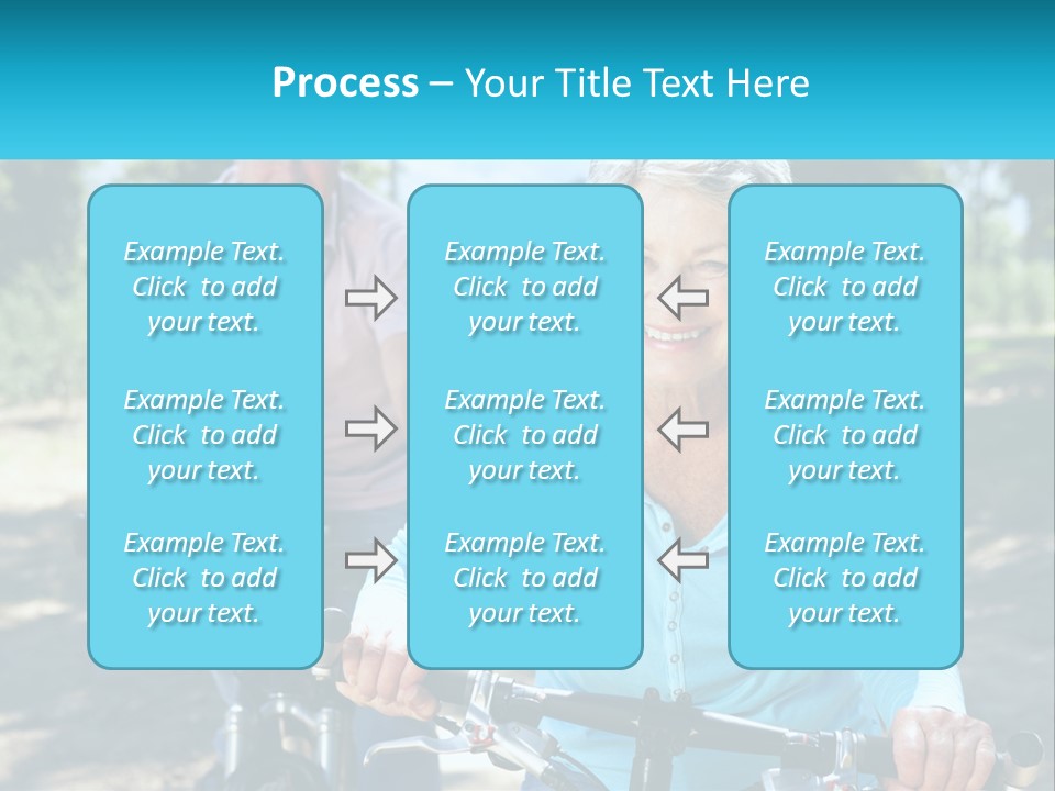 Youthful Bicycle Sunshine PowerPoint Template