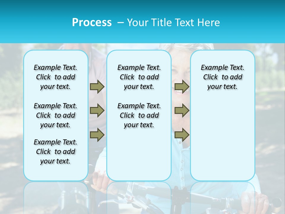 Youthful Bicycle Sunshine PowerPoint Template