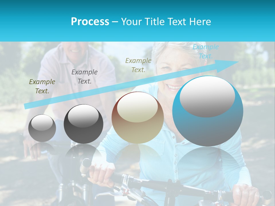 Youthful Bicycle Sunshine PowerPoint Template