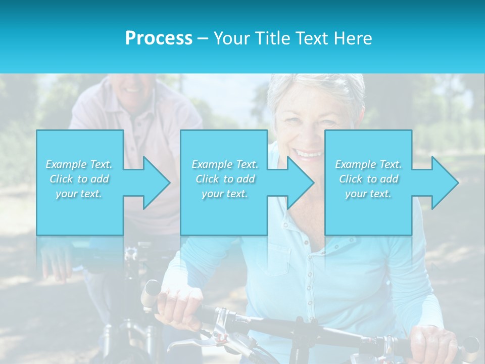 Youthful Bicycle Sunshine PowerPoint Template