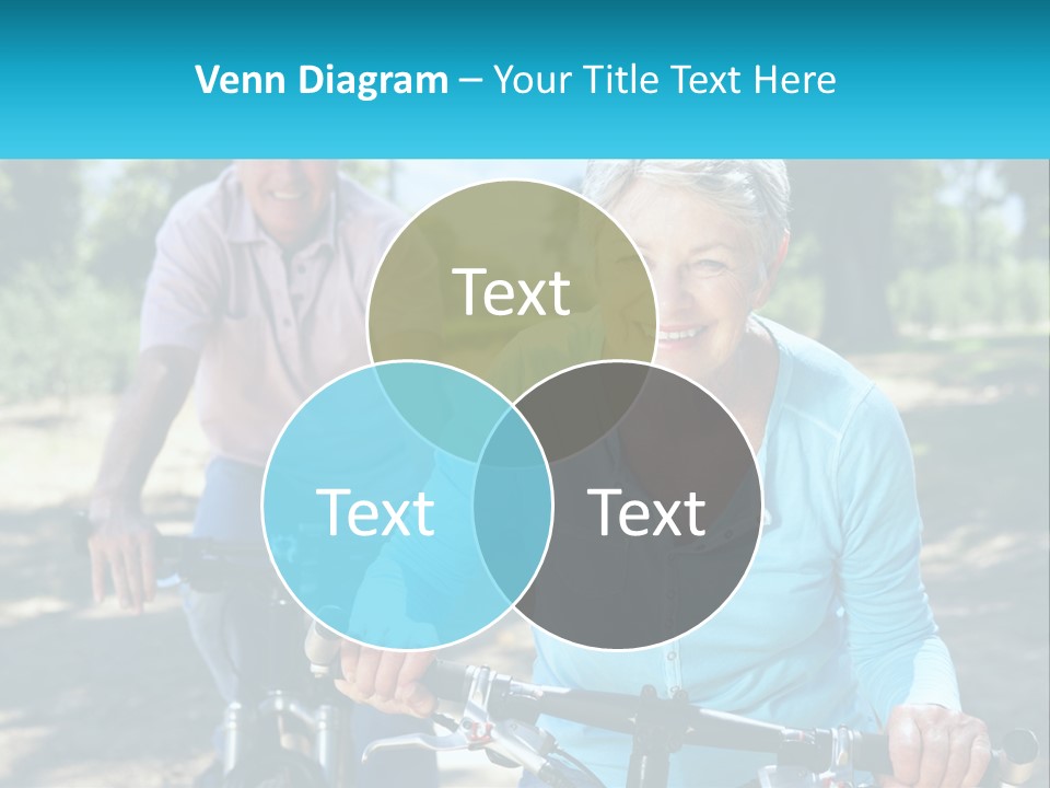 Youthful Bicycle Sunshine PowerPoint Template