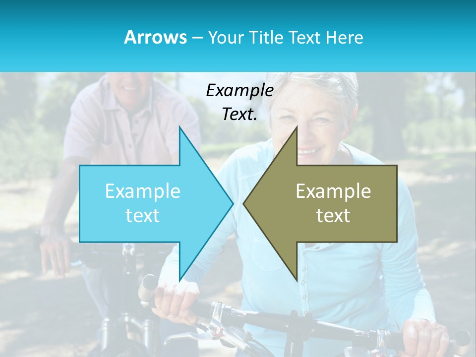 Youthful Bicycle Sunshine PowerPoint Template