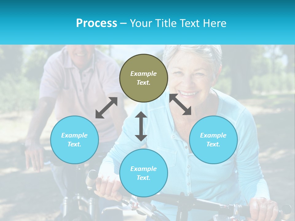 Youthful Bicycle Sunshine PowerPoint Template