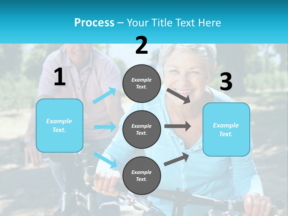 Youthful Bicycle Sunshine PowerPoint Template