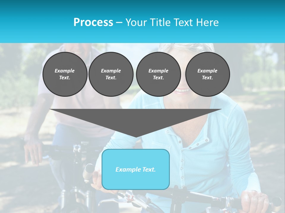 Youthful Bicycle Sunshine PowerPoint Template