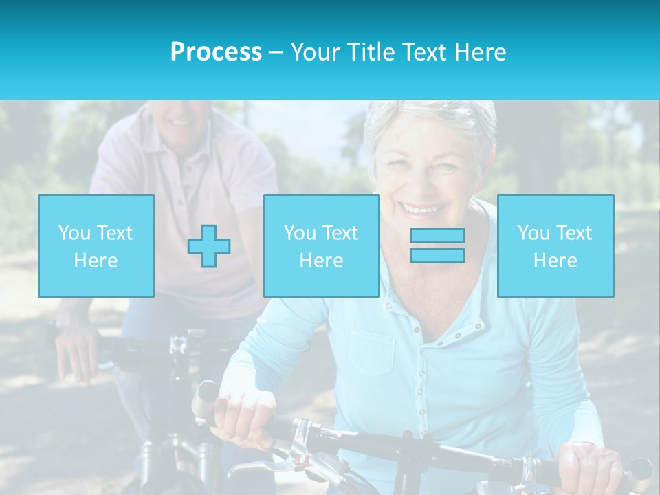 Youthful Bicycle Sunshine PowerPoint Template