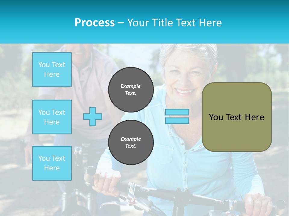 Youthful Bicycle Sunshine PowerPoint Template