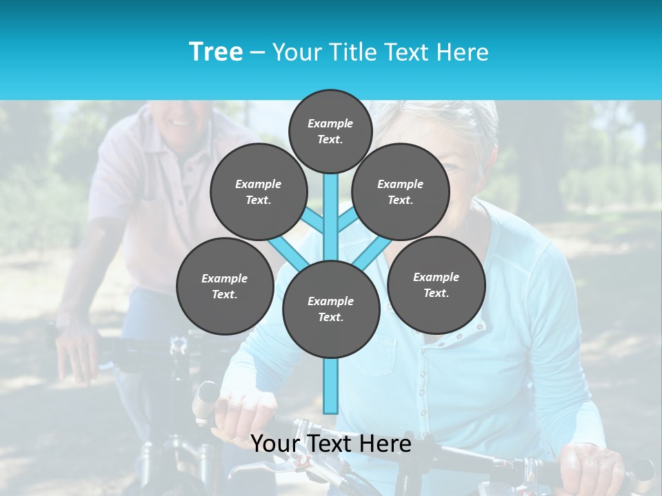 Youthful Bicycle Sunshine PowerPoint Template