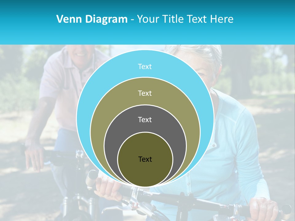 Youthful Bicycle Sunshine PowerPoint Template