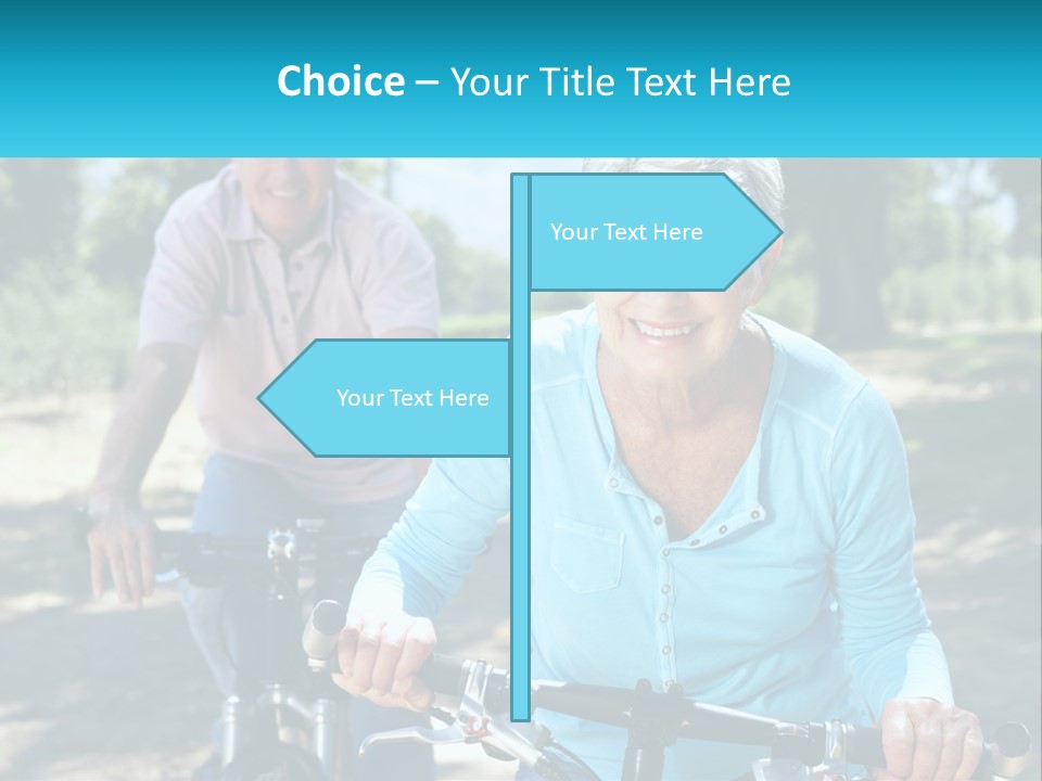 Youthful Bicycle Sunshine PowerPoint Template