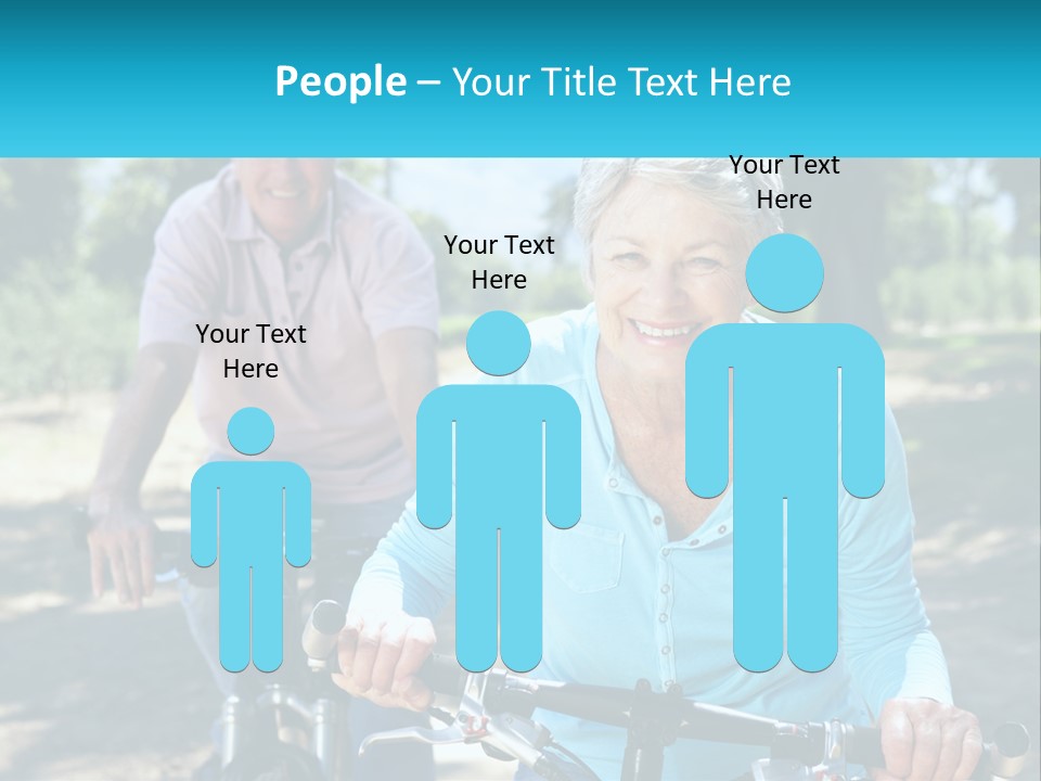 Youthful Bicycle Sunshine PowerPoint Template