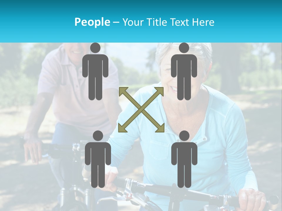 Youthful Bicycle Sunshine PowerPoint Template