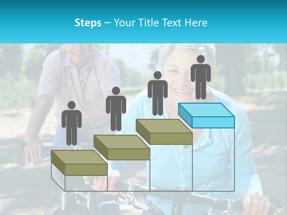 Youthful Bicycle Sunshine PowerPoint Template