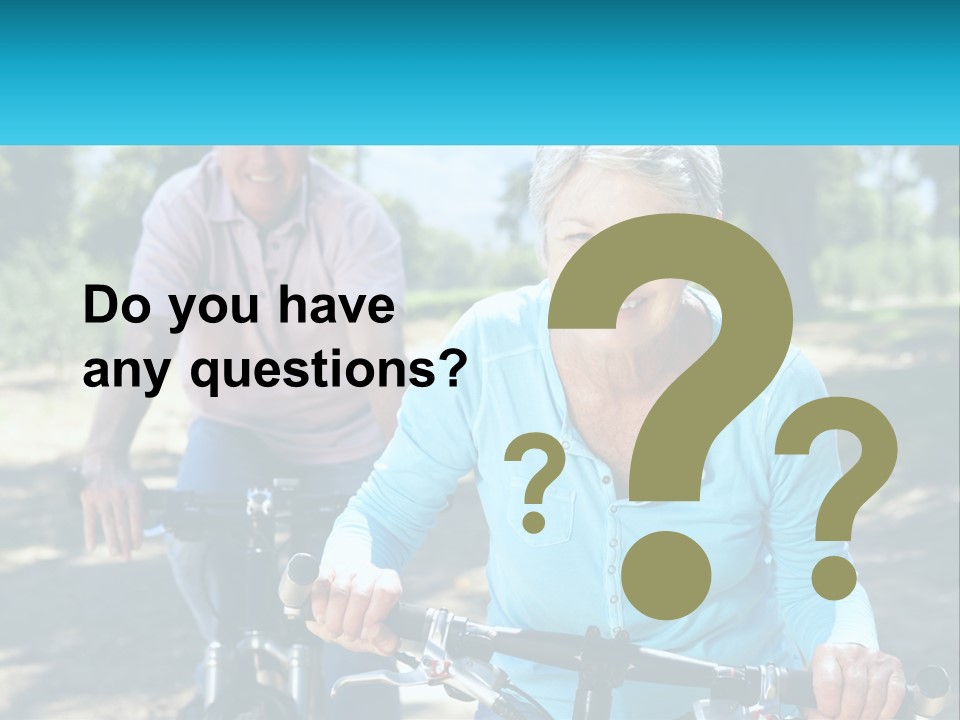 Youthful Bicycle Sunshine PowerPoint Template