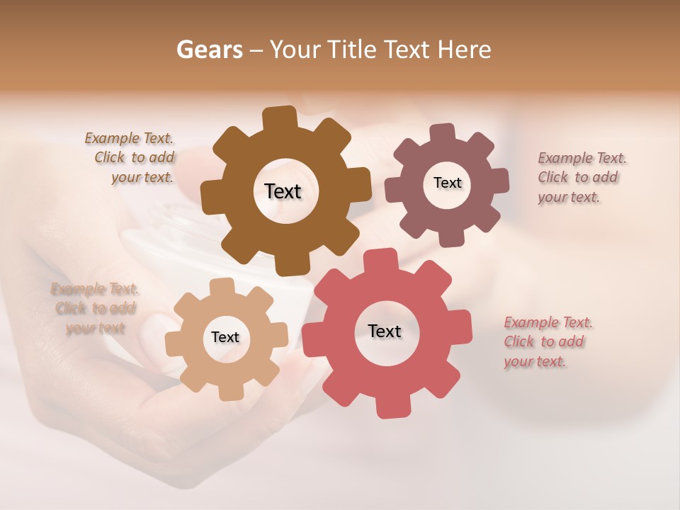 Moisturize Drop Fingernail PowerPoint Template