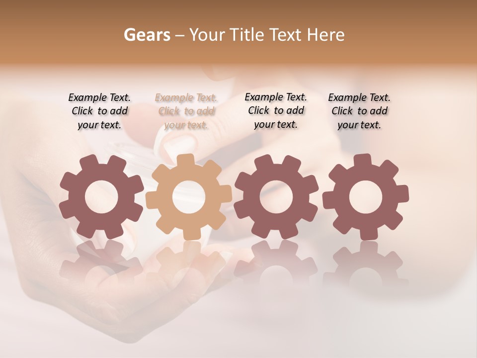 Moisturize Drop Fingernail PowerPoint Template